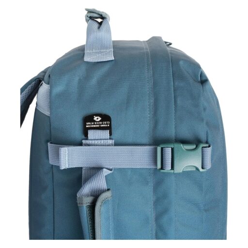 CabinZero Batoh do letadla 40x30x20 Classic 28L 082803 tyrkysový detail přezka