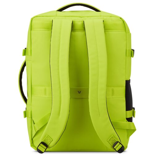 Batoh do letadla 55x40x20 cm Wanderline 41474077 reflexně zelený zadní strana