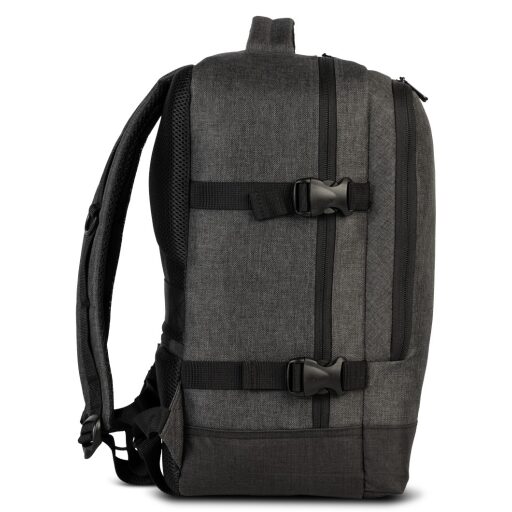 BestWay Cestovní batoh 40x30x20 cm Cabin Pro Small 40357-1700 tmavě šedý boční náhled