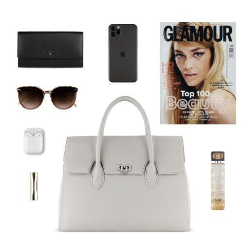 Bugatti Dámská kabelka do ruky i přes rameno Iria L 49510450 béžová obsah