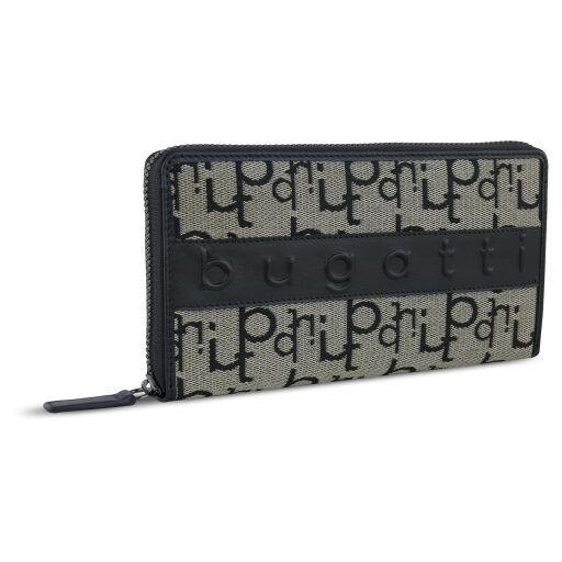Bugatti Dámská peněženka na zip RFID Elea 49435201 černo-béžová