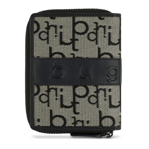 Bugatti Dámská zipová peněženka RFID Elea 49435001 černo-béžová