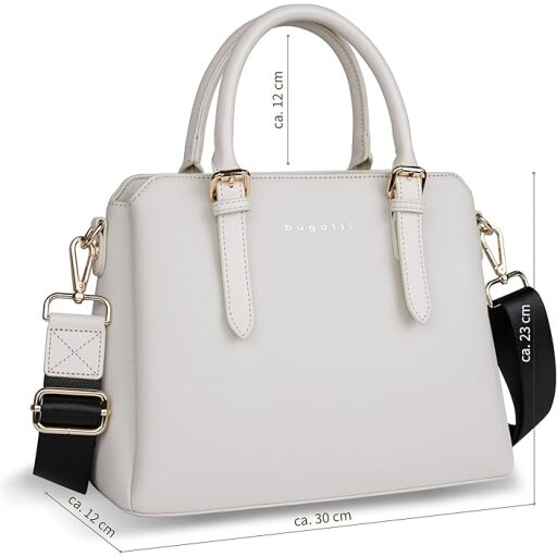 Bugatti Dámská kabelka bowling bag Ella M 493623S50 krémová boční náhled