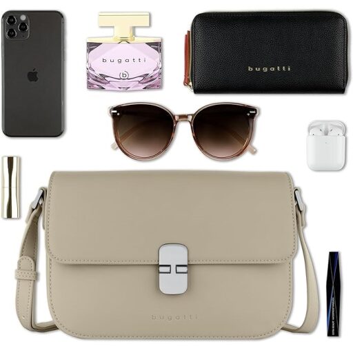 Bugatti Crossbody kabelka přes rameno Nela M 49384950 béžová obsah