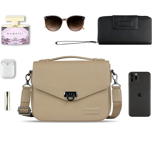 Bugatti Dámská kabelka do ruky i přes rameno Elsa 49461554 písková obsah