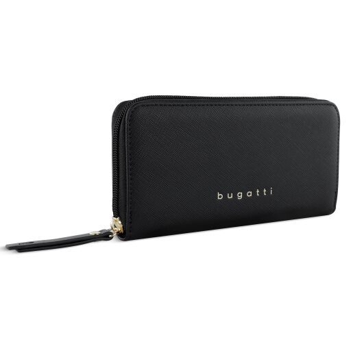 Bugatti Dámská zipová peněženka Ella 496631S01 černá boční náhled