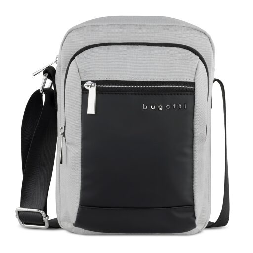 Bugatti Taška na doklady přes rameno Sera 49630144 černá/světle šedá
