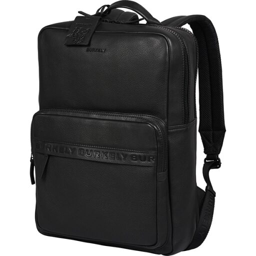 BURKELY Kožený batoh na notebook 15,6" 1000803.64.10 černý