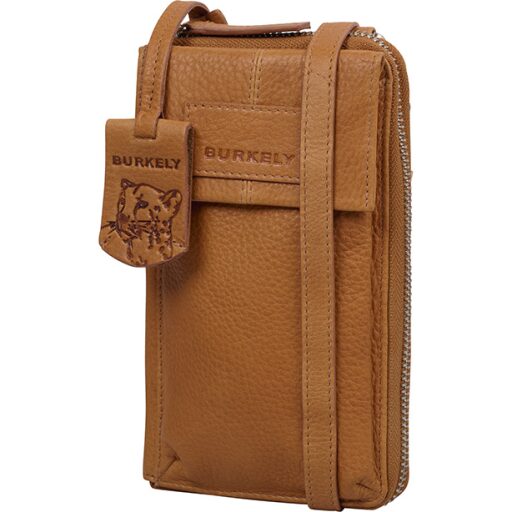 BURKELY Kožená kabelka na mobil Soft Skylar 1000344.85.24 koňaková boční náhled