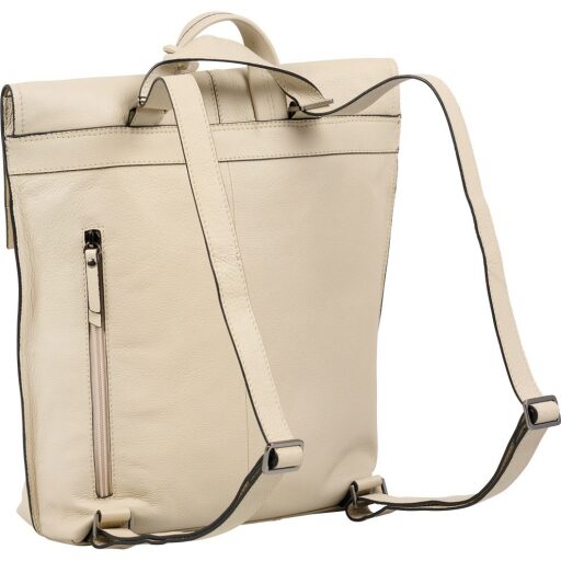 BURKELY Kožený kabelkový batoh Mystic Maeve 1000513.38.01 béžový