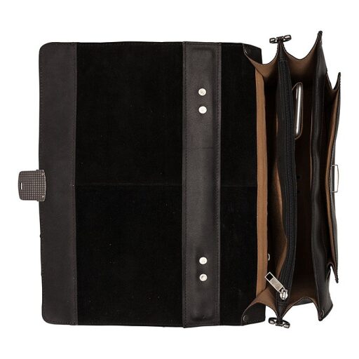 Kožená pracovní taška na notebook 15,6" Scott 9006378.22.10 vnitřek