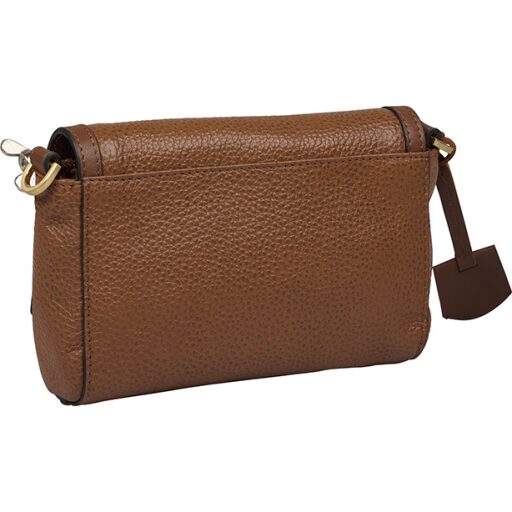 BURKELY Kožená crossbody kabelka Keen Keira 1000630.41.24 koňaková
