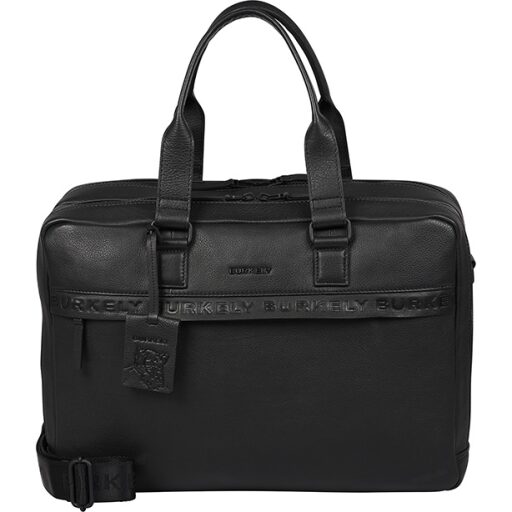 BURKELY Kožená taška na notebook 15,6" Kožená taška na notebook 15,6" černá