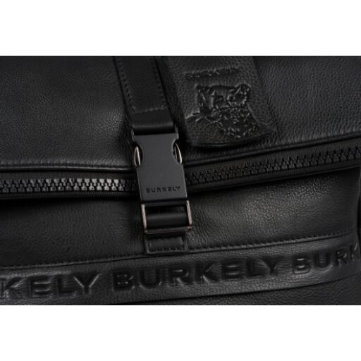 BURKELY Kožený roll top batoh na notebook 14" 1000805.64.10 černý