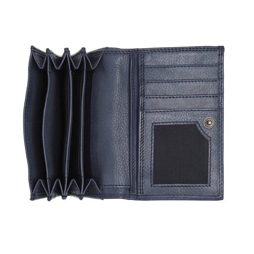 The Chesterfield Brand Dámská kožená peněženka RFID Avola C08.050510 modrá vnitřek