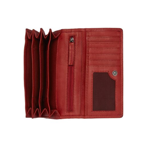 The Chesterfield Brand Velká dámská kožená peněženka RFID Lentini C08.050604 červená