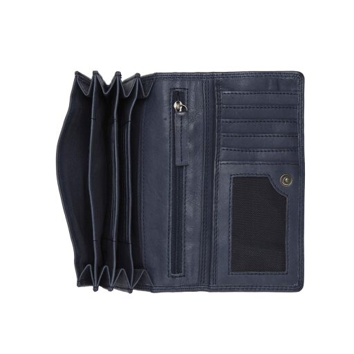 The Chesterfield Brand Velká dámská kožená peněženka RFID Lentini C08.050610 modrá