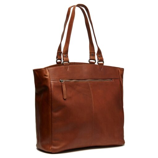 Kožená shopper kabelka na notebook The Chesterfield Brand BERLIN C38.016031 koňak zadní strana