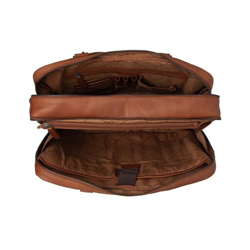 The Chesterfield Brand Kožená business brašna na notebook 15" Boston C40.108631 koňaková - otevřená