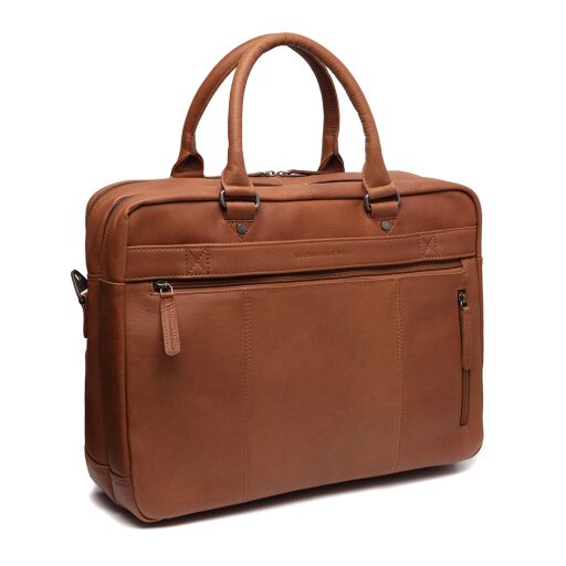 Kožená business brašna na notebook 15,6" The Chesterfield Brand Boston C40.108631 koňak - zadní strana tašky