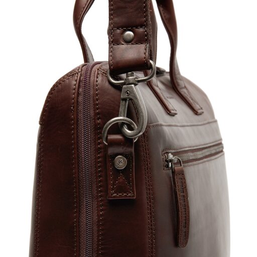 The Chesterfield Brand Kožená taška přes rameno na notebook Levanto C40.109101 hnědá