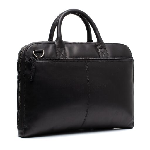 The Chesterfield Brand kožená taška na notebook 14" Tilbury C40.109700 černá zadní strana