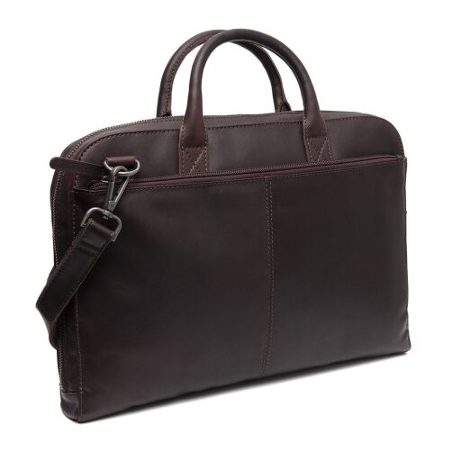 The Chesterfield Brand Kožená taška na notebook 14" Tilbury C40.109701 hnědá zadní strana