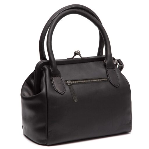 The Chesterfield Brand Dámská kožená crossbody kabelka s rámečkem Chili C48.126900 černá - zadní strana