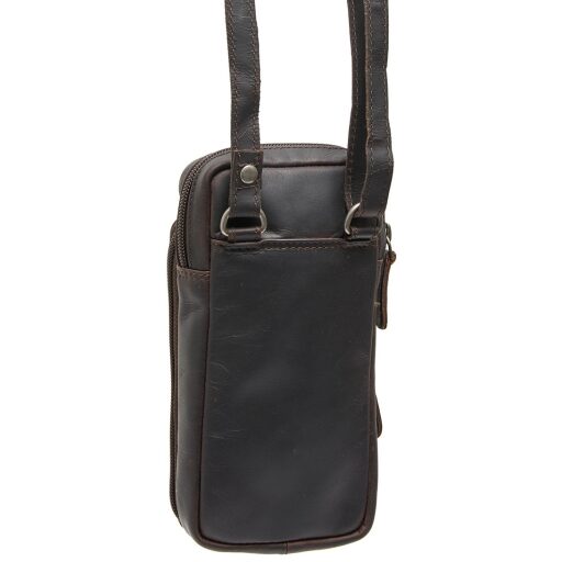 The Chesterfield Brand Kožená crossbody kabelka na mobil Valdes C48.132501 hnědá