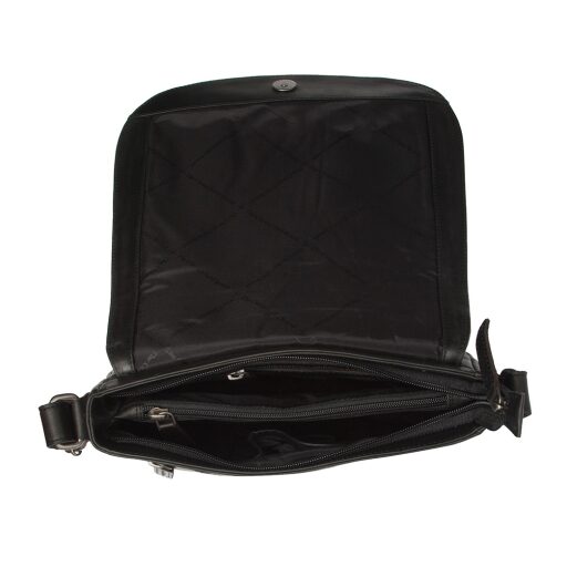 The Chesterfield Brand Dámská crossbody kabelka Everglades C48.132600 černá přihrádky