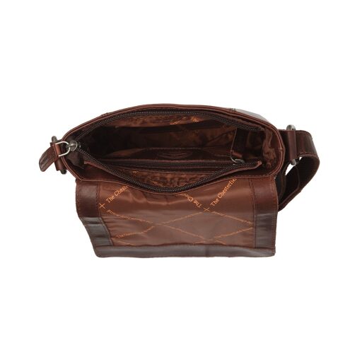 The Chesterfield Brand Klopová kožená taška na doklady Ariano C48.132801 hnědá