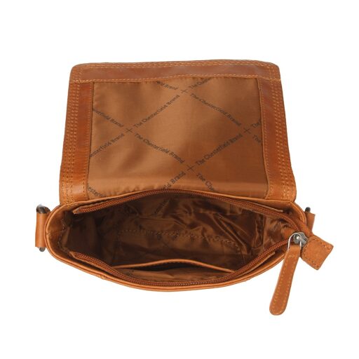 The Chesterfield Brand Klopová kožená taška na doklady Ariano C48.132831 koňaková
