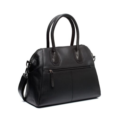 Chesterfield Brand Elegantní kabelka do ruky i přes rameno Marsala C48.133100 černá zadní strana