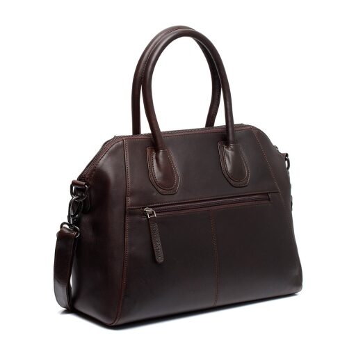 The Chesterfield Brand Elegantní kabelka do ruky i přes rameno Marsala C48.133101 hnědá zadní strana