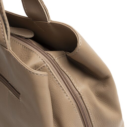 The Chesterfield Brand Kožená kabelka přes rameno Nerissa C48.143739 béžová zip