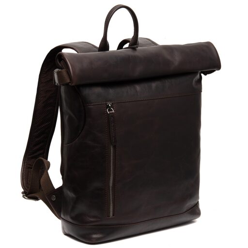 The Chesterfield Brand Rolovací kožený batoh na notebook Mazara C58.032301 hnědý