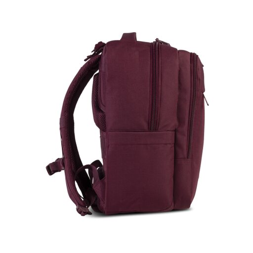BestWay Cestovní batoh 40x25x20 cm Cabin Pro Ultimate Small 40326-4800 vínově červený boční strana levá