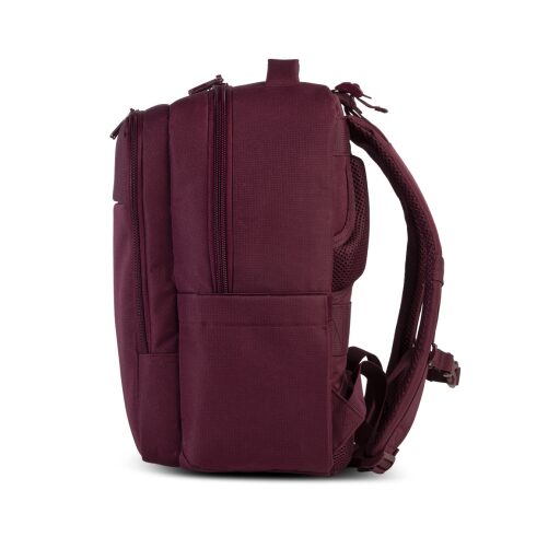 BestWay Cestovní batoh 40x25x20 cm Cabin Pro Ultimate Small 40326-4800 vínově červený boční strana pravá