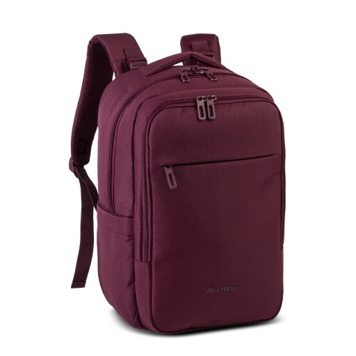 BestWay Cestovní batoh 40x25x20 cm Cabin Pro Ultimate Small 40326-4800 vínově červený boční náhled