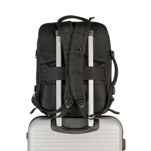 BestWay Cestovní batoh 40x30x20 cm Cabin Pro 40359-0100 černý popruh na trolej kufru