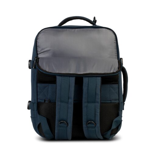BestWay Cestovní batoh 40x30x20 cm Cabin Pro 40359-0600 tmavě modrý zadní přihrádka