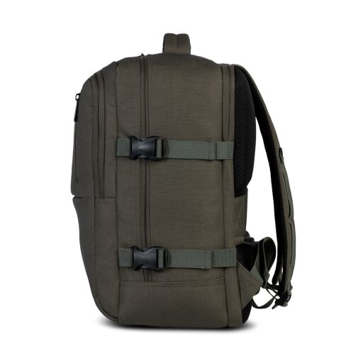 BestWay Cestovní batoh 40x30x20 cm Cabin Pro 40359-2600 olivový pravá strana