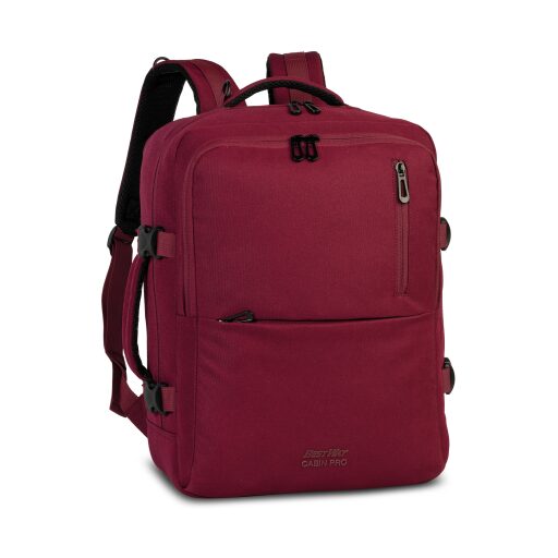 BestWay Cestovní batoh 40x30x20 cm Cabin Pro 40359-4800 vínově červený přední strana