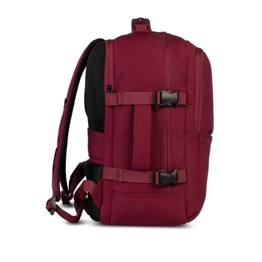 BestWay Cestovní batoh 40x30x20 cm Cabin Pro 40359-4800 vínově červený levá
