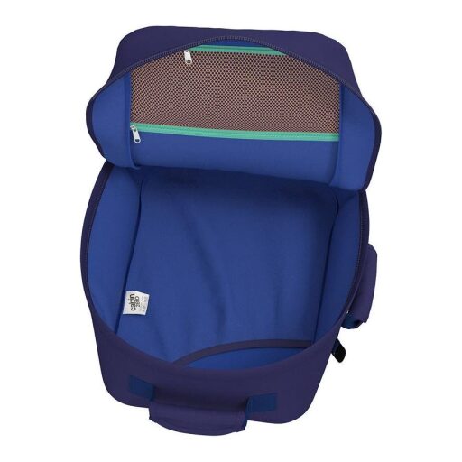 CabinZero Cestovní batoh do letadla Classic 36L 172305 modrý otevřený