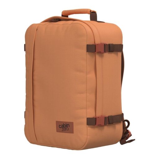 CabinZero Cestovní batoh do letadla Classic 36L 172407 oranžový boční náhled pravý