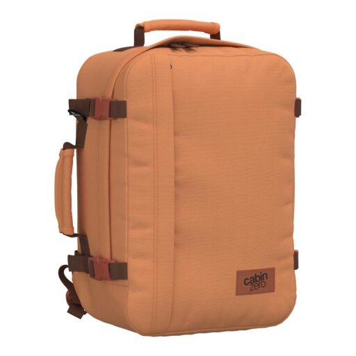 CabinZero Cestovní batoh do letadla Classic 36L 172407 oranžový boční náhled levý