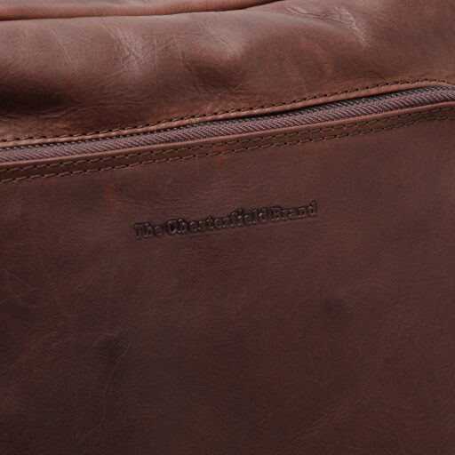 The Chesterfield Brand Kožený batoh na notebook Jasper C58.033701 hnědý logo