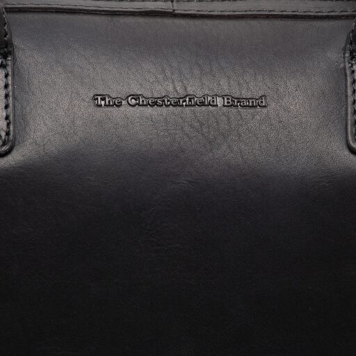 The Chesterfield Brand Dámská kožená kabelka do ruky i přes rameno Langton C48.134300 černá logo