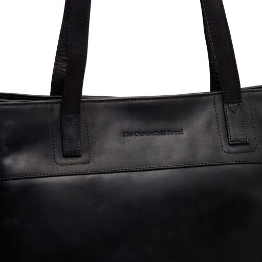 The Chesterfield Brand Kožená shopper kabelka Nola C38.021100 černá logo